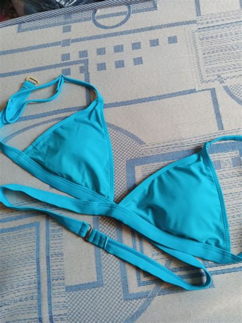 Pacific Blue Criss Cross Bikini Women S Fashion Swimwear Bikinis Swimsuits On Carousell