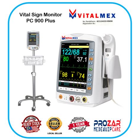 VITAL SIGN MONITOR NIBP PC900 PLUS VITALMEX 4 PARAMETER NIBP SPO2