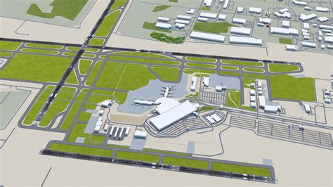 Gerald Ford Airport 3d Model By 3dstudio