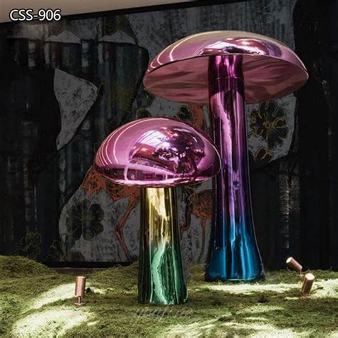 Modern Art Metal Mushroom Sculpture Outdoor Decor YouFine Sculpture