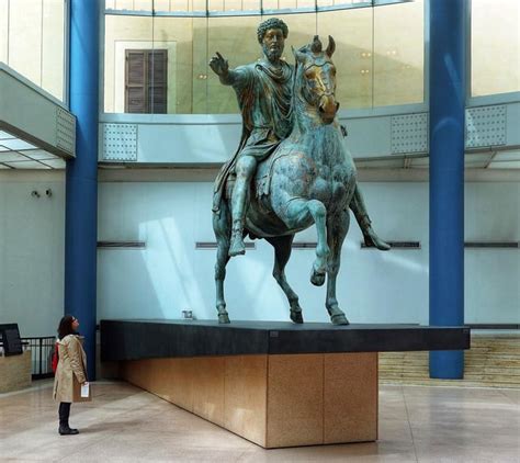 Equestrian Statue of Marcus Aurelius, c. 173-76 C.E. gilded bronze ...