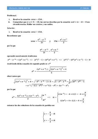 Calculo Ii Solucion O Parcial Pdf