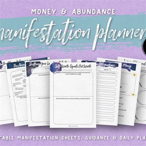 Printable Money Manifestation Planner Law Of Attraction Etsy