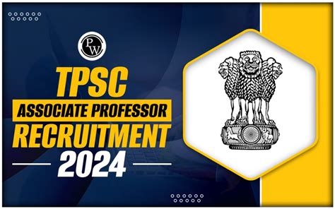 Tpsc Associate Professor Recruitment Apply Online Link