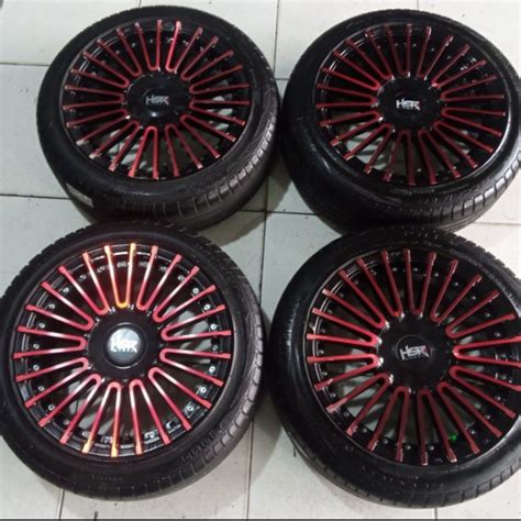 Jual Paketan Velg Dan Ban Mobil Second Hsr Amarasi Ring 16 Pcd 4x100