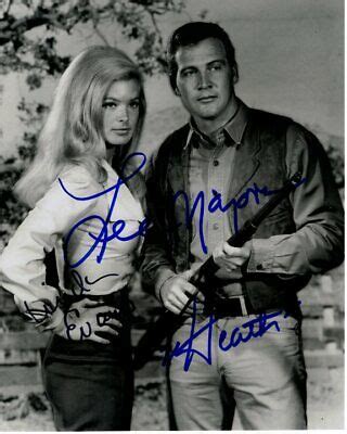 Lee Majors And Linda Evans Signed Autographed The Big Valley Photo