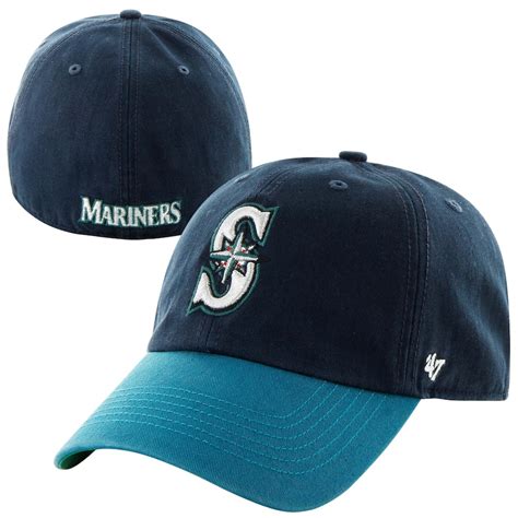 '47 Brand Seattle Mariners Navy Blue/Teal Franchise Fitted Hat