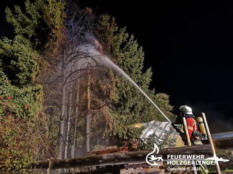 Meldung Brennende Paletten Und B Ume Feuerwehr Holzgerlingen