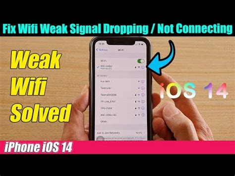 Iphone Ios How To Fix Low Wi Fi Signal Dropping Or Not Connecting