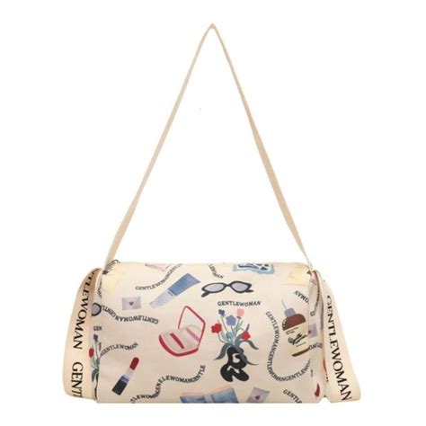 Teysiso Printing Gentlewoman Canvas Bag Small Thai Gentle Woman Bag