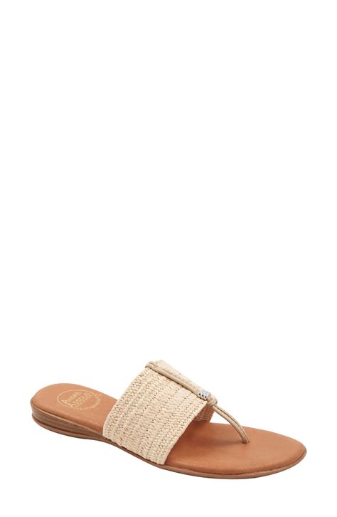 Popular Designer Woven Leather Andre Assous Sandals | Editorialist