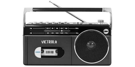 New Victrola Mini Bluetooth Boombox With Cassette Player