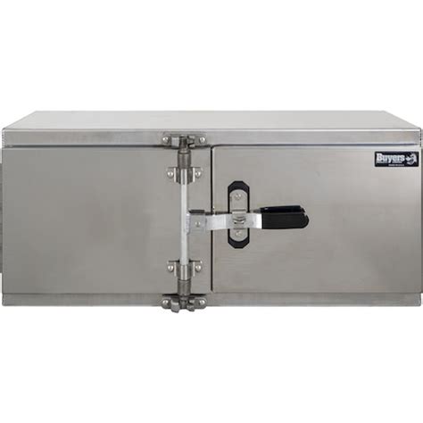 1762645 24x24x60 Inch Smooth Aluminum Underbody Truck Tool Box Double Barn Door Cam Lock