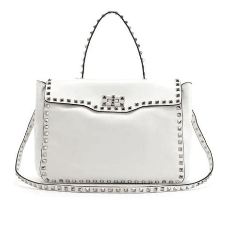 Valentino Rockstud Nieten-Tasche Weiß