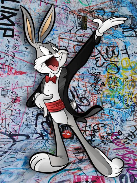 Bugs Bunny Pop Art Graffiti Painting By Tony Rubino Artmajeur