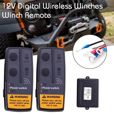 New G V M Digital Wireless Winches Remote Control Recovery Kit