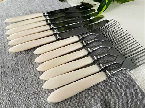 Knives And Forks With Bakelite Handles Pieces Bakelite Cutlery