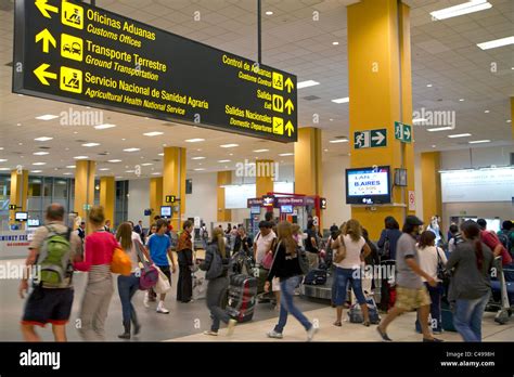 Arrival Hall At The Jorge Chavez International Airport In Callao Peru