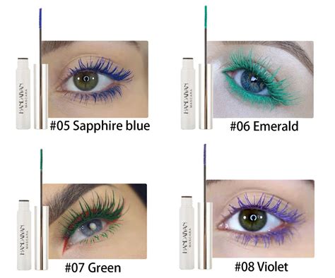 Handaiyan Stage Makeup Colorful Mascara 12 Colors Quick Dry Lengthening ...