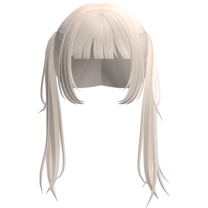 Messy Beige Blonde Split Long Anime Pigtails Roblox