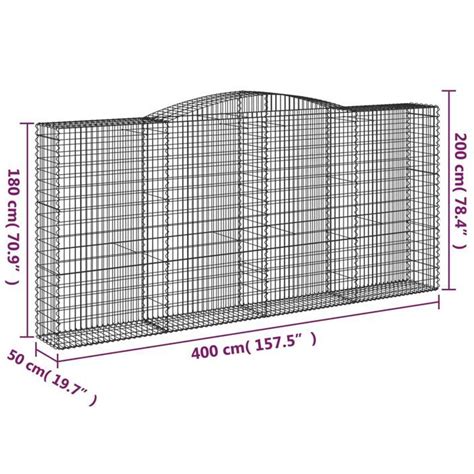 Home Paniers Gabions Arqu S Pcs X X Cm Fer Galvanis