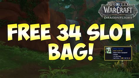 How To Get A Free Slot Bag In Wow Dragonflight World Of Warcraft