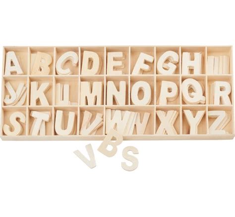 Vbs Holz Buchstaben Set Sortiert Natur St Ck Vbs Hobby