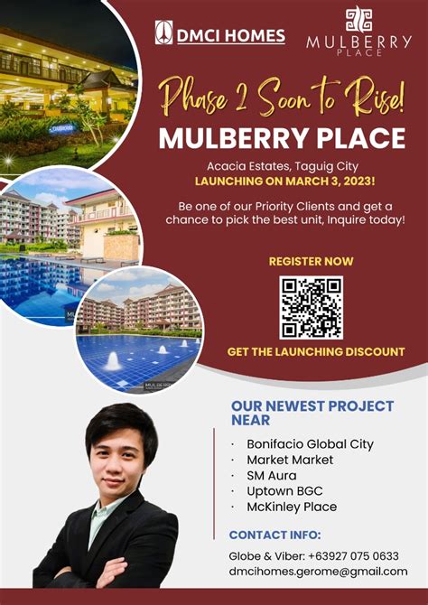 Mulberry Place Phase Acacia Estate Taguig Near Bgc Property For