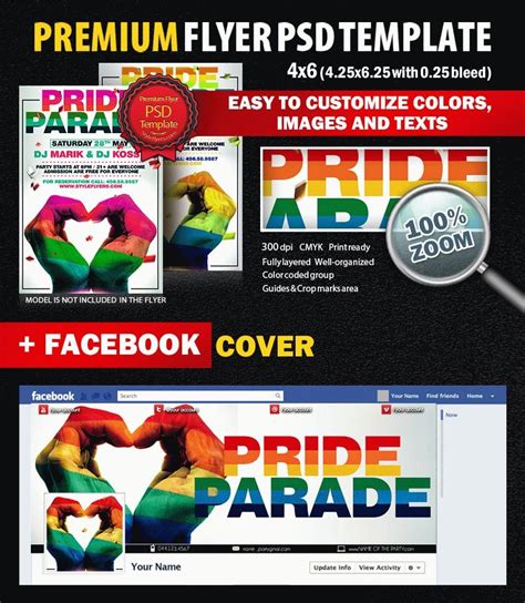 Pride Parade Psd Flyer Template 7725 Styleflyers