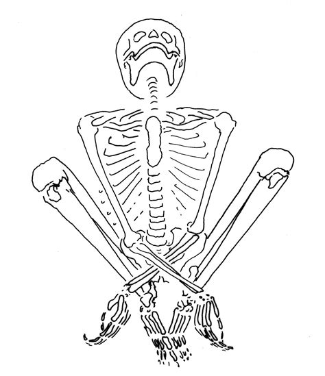 Skeleton Lying Down Drawing At Getdrawings Free Download