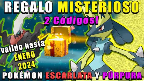 REGALO MISTERIOSO código de LUCARIO SHINY Y DARKRAI pokemon Purpura y