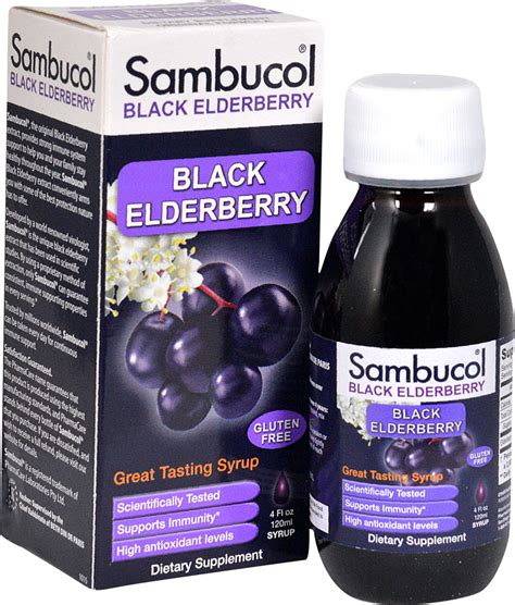 Sambucol Black Elderberry Immune System Support Original -- 4 fl oz ...