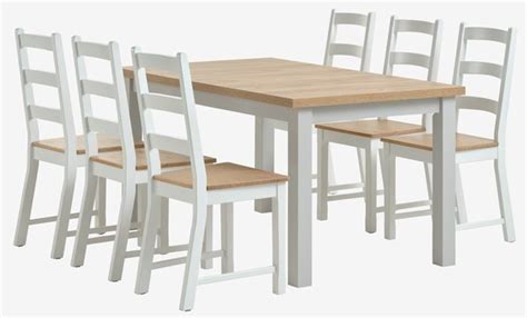 Markskel L Table L Grey Vislinge Chairs Natural Jysk