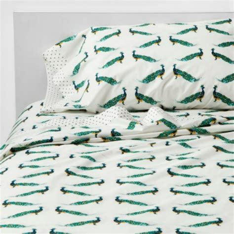 Opalhouse Bedding Opalhouse Peacock Full Sheet Set Poshmark