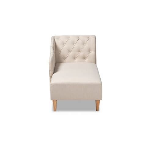 Baxton Studio Emeline Modern And Contemporary Beige Fabric Upholstered