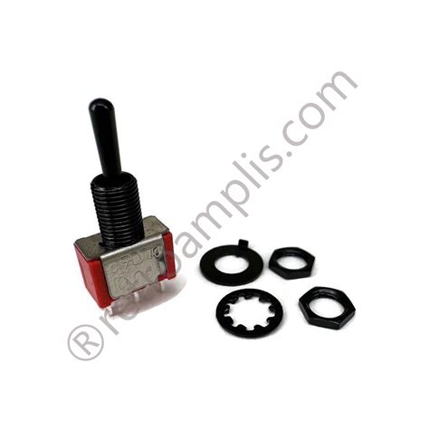 Spdt On Off On Toggle Switch Solder Lugs Black Actuator Retroamplis