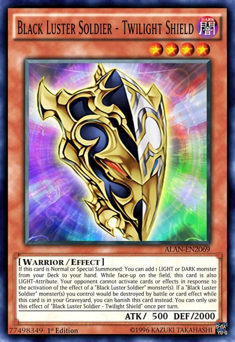 Black Luster Soldier Twilight Shield By Alanmac95 Yugioh Cards