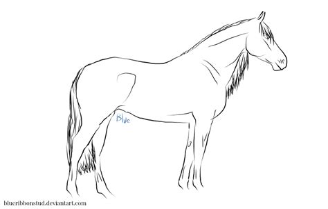 American Paint Horse Lineart By Blueribbonstud On Deviantart