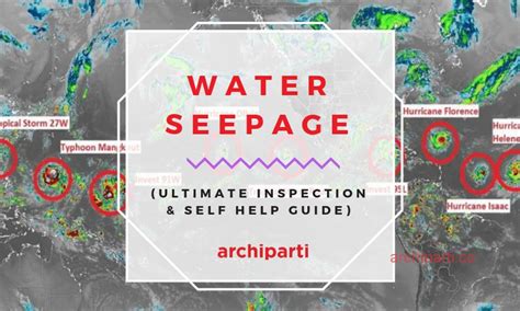 [2022 Ultimate Inspection & Self Help Guide] Water Seepage – Types ...