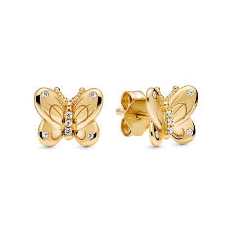 Decorative Butterflies Earrings | Pandora Shine