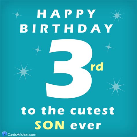 Happy 3rd Birthday Son Quotes Birthday Cake Images