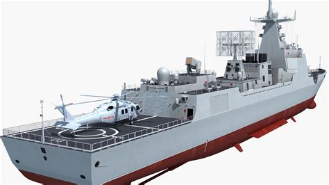 D Model Chinese Navy Dl Class Destroyer With Z Turbosquid