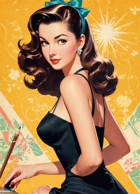 1950s Woman Art