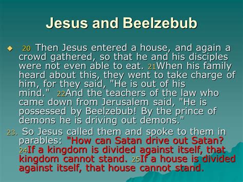 Mark 320 35 Jesus And Beelzebub Jesus Mother And Brothers Len