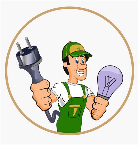 Electrician Clipart Electronic Technician Electrician Cartoon Hd Png