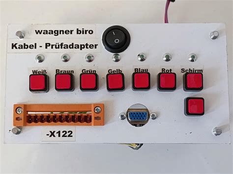Gebraucht Kabelprüfadapter, VGA Stecker zu Leiterplattenstecker, 8 ...