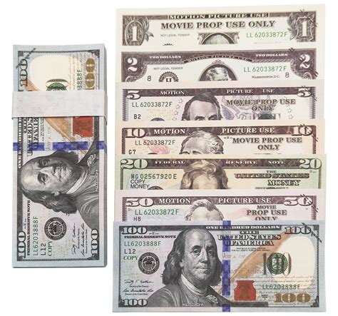 Buy UIKMMG Copy Fake Prop Play Money Full Print 2 Sides That Looks Like