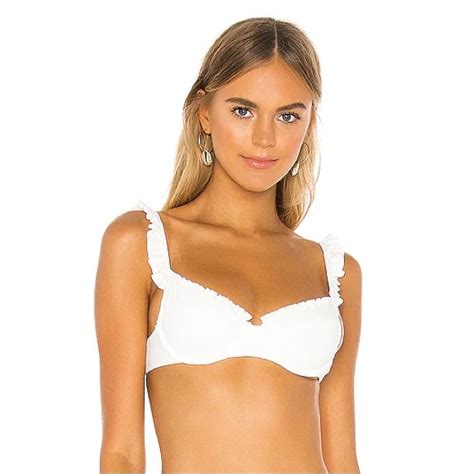 Tularosa Swim Tularosa Fabiana White Bikini Top Poshmark