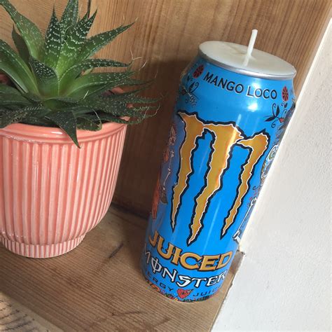 Monster Candle Upcycled Energy Drink Scented Candle Gift Etsy