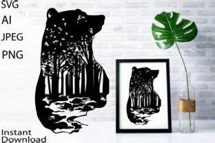 Forest Bear Svg Graphic By Nazarovatetyana Creative Fabrica